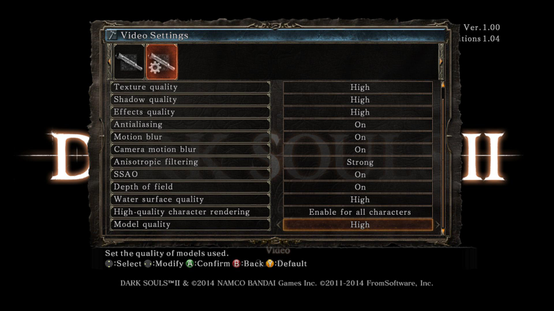 Illustration for article titled ​Here Are All The Settings For Dark Souls II On PC